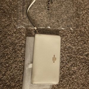 Coach Continental Wallet - White